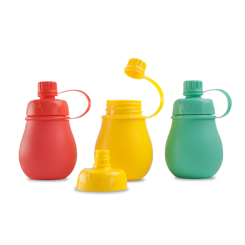 Set de 3 Gourdes à compote silicone - 170ml