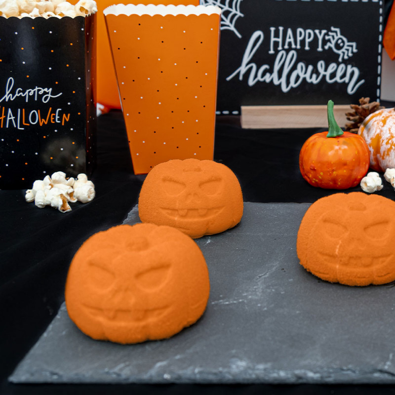 Moule silicone citrouilles 3D - moule gateau Halloween