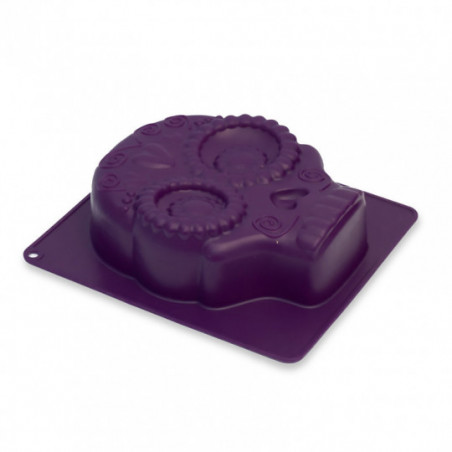 Moules Silicone Halloween - 3 Pièces (35 Cavités) Formes Crâne/tête De Mort - Pour Chocolat, Glaçons, Bonbons, Savon DIY