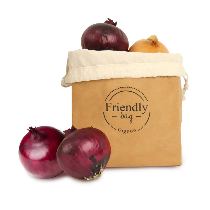 4 sacs de conservation alimentaires en tissu : ail, oignons, pommes de  terre, pain - Chevalier Diffusion