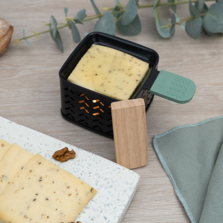 4 spatules en bois pour raclette à la bougie