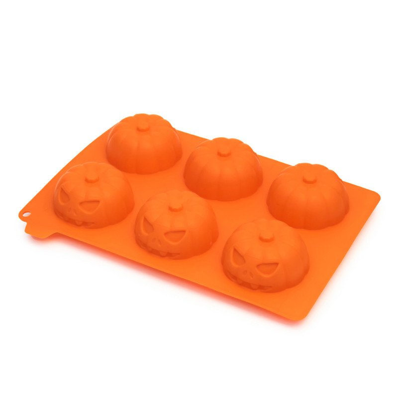 Moule à gâteaux silicone d'halloween - Mini citrouilles 3D