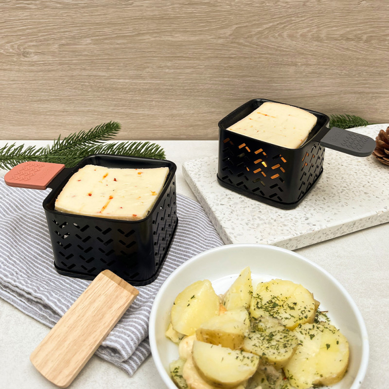 Raclette à la bougie duo / une savoureuse raclette à la bougie