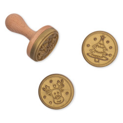 Tampon à biscuits de Noël -...