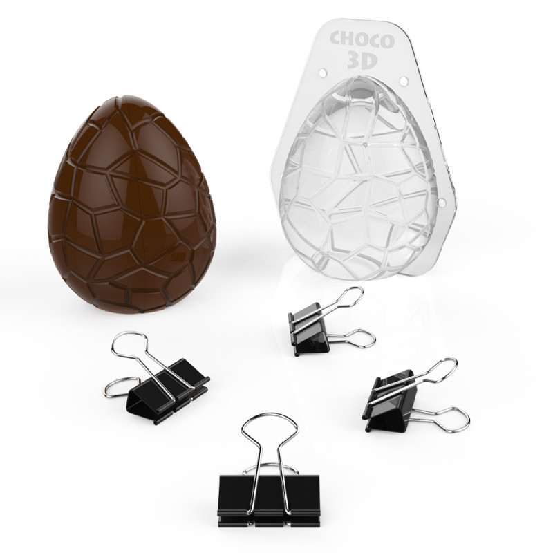 Moule à chocolat double coque - Œuf de pâques