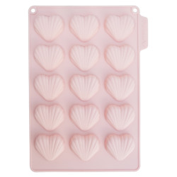Moule à madeleines -  Cœurs