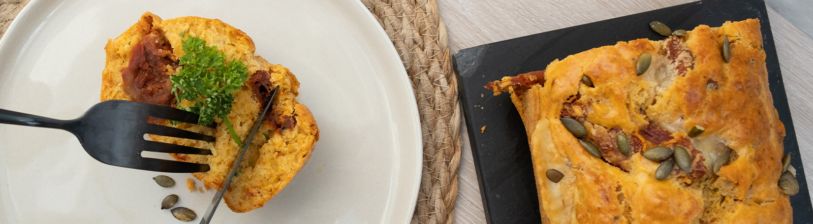 Cake au comté et tomates séchées