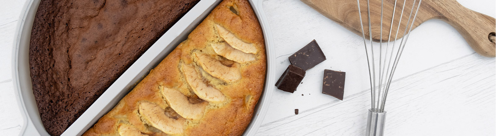 Recette spéciale gâteau duo pomme / chocolat