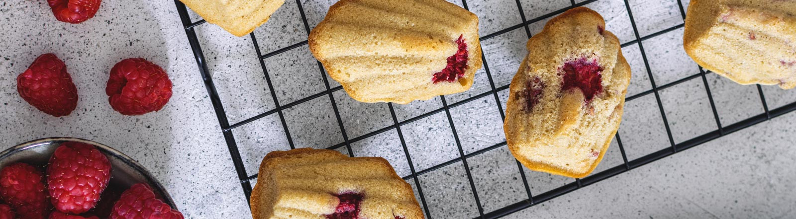 Recette de madeleines à la framboise