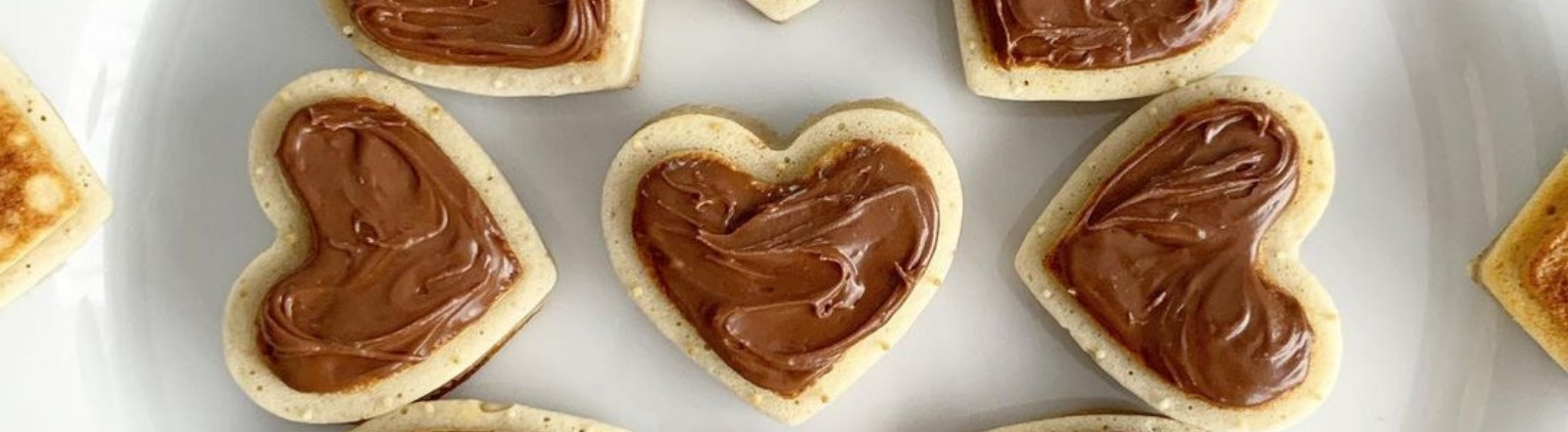 Mini pancakes cœurs
