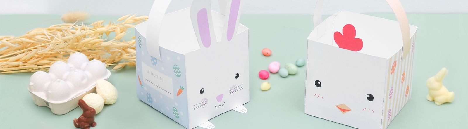 DIY de Pâques : Panier Lapin et Poule