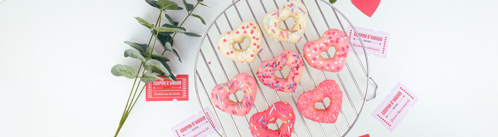 Donuts cœurs pour la Saint-Valentin