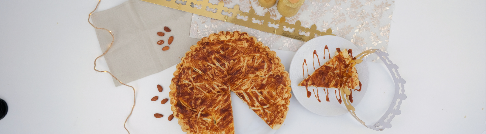 Galette des rois à la frangipane et au caramel au beurre salé