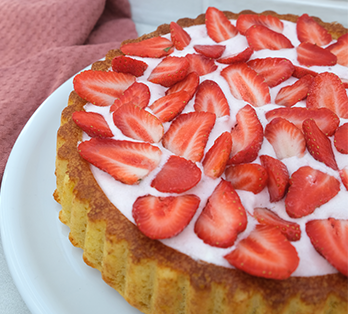 Tarte renversée fraises