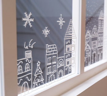 DIY : décoration des fenêtres pour Noël