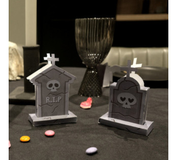 DIY d'Halloween : Décoration en forme de tombe