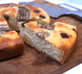 Gâteau bananes & pépites de chocolat