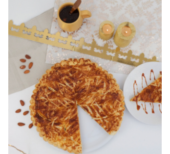 Galette des rois à la frangipane et au caramel au beurre salé